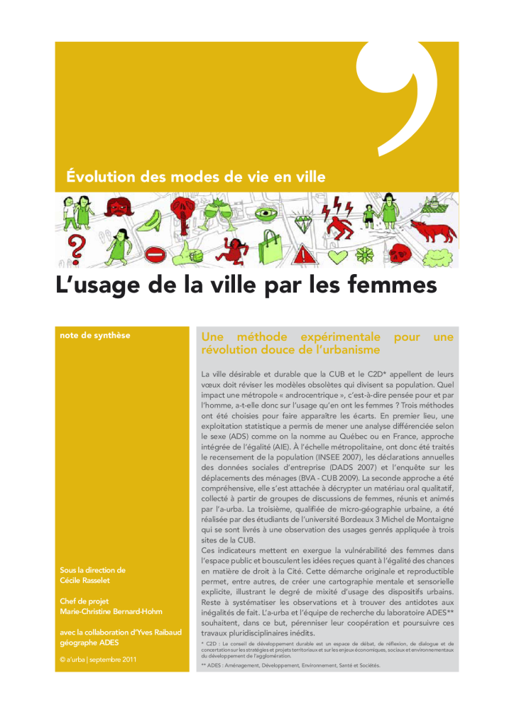 aurba_2011_usage de la ville par les femmes